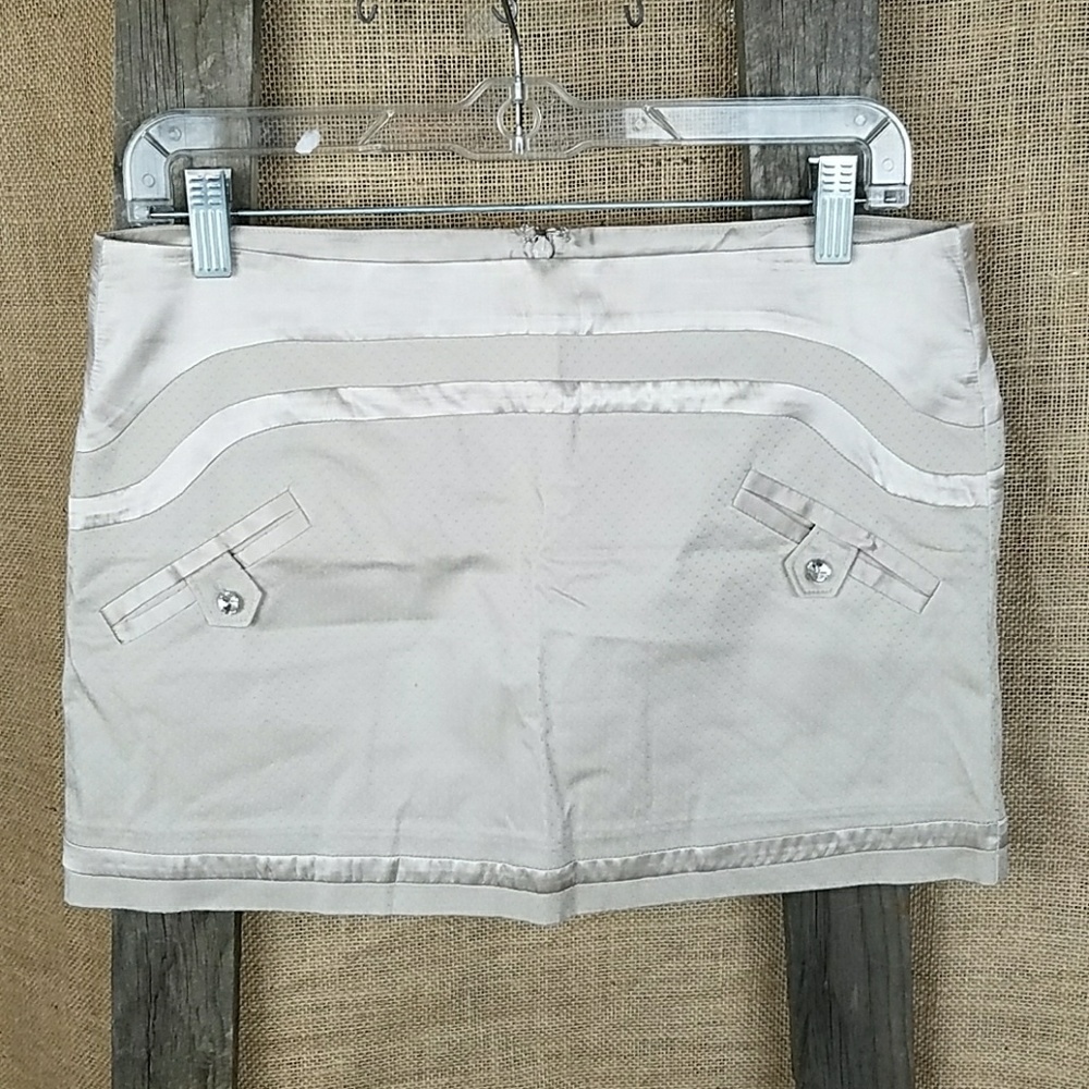Marciano women 8 mini skirt textured‎ Academia Preppy Minimalist Collegiate